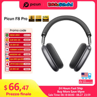 Picun F8 Pro ANC Wireless Headphones Head Tracking 3D Spatial Audio -52dB ANC HIFI Bluetooth Headset ENC HD Mic Low-Latency APP
