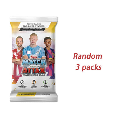 Topps UCC Match Attax 2025/26 - Full Box - contains 32 packets with 4 special insert cards per packet 12 cards per packet