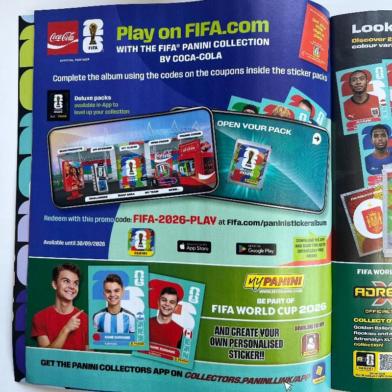 Panini 2026 FIFA World Cup Genuine Sticker Collection International Version Version Limited Football Souvenir Holiday Gifts