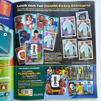 Panini 2026 FIFA World Cup Genuine Sticker Collection International Version Version Limited Football Souvenir Holiday Gifts