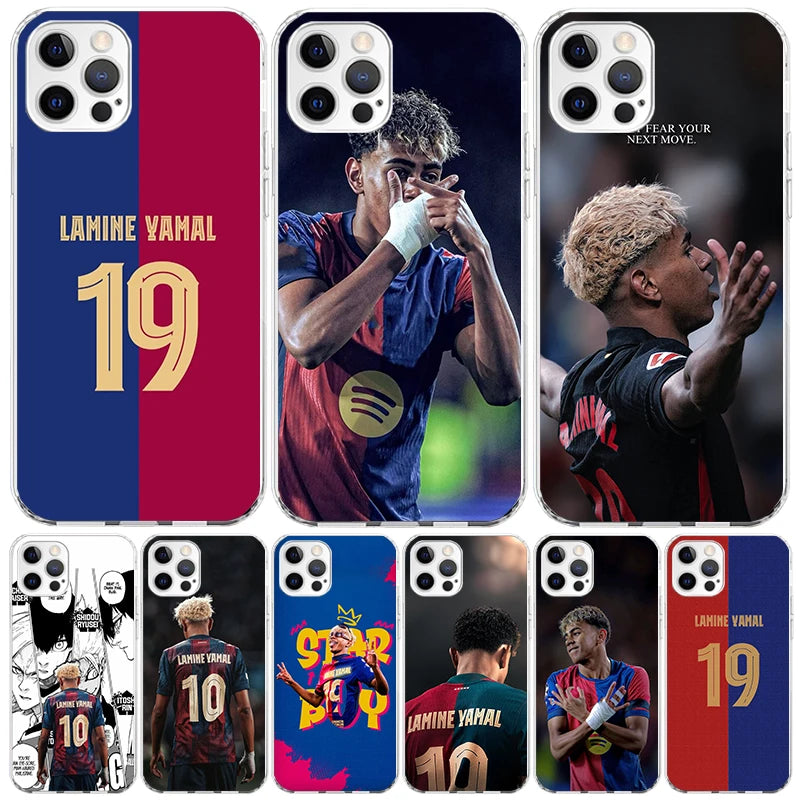 L-Lamine Y-Yamal 19 Case Phone Cover for Apple iphone 13 Pro Max 12 Mini 11 X XS XR XS Max 7 Plus 8 6S 6 5 SE 5S Trend Fundas