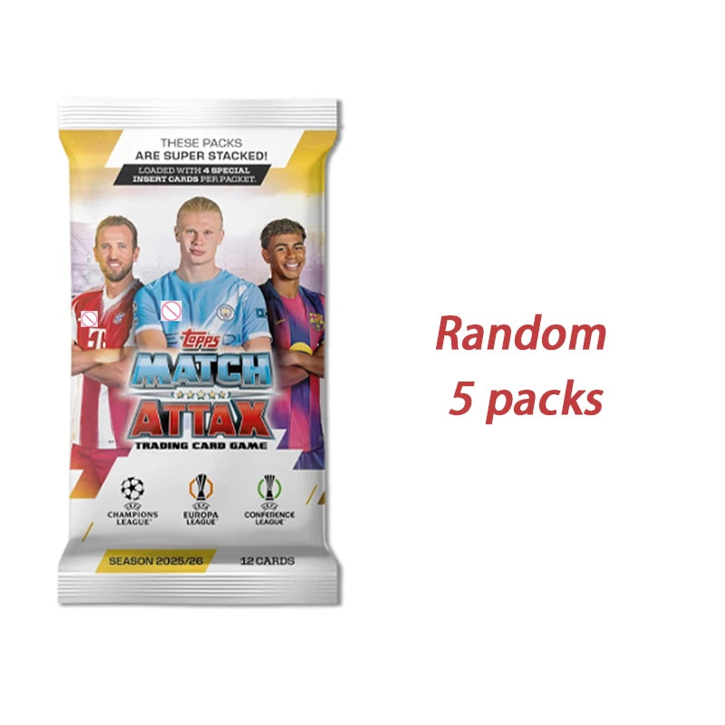 Topps UCC Match Attax 2025/26 - Full Box - contains 32 packets with 4 special insert cards per packet 12 cards per packet