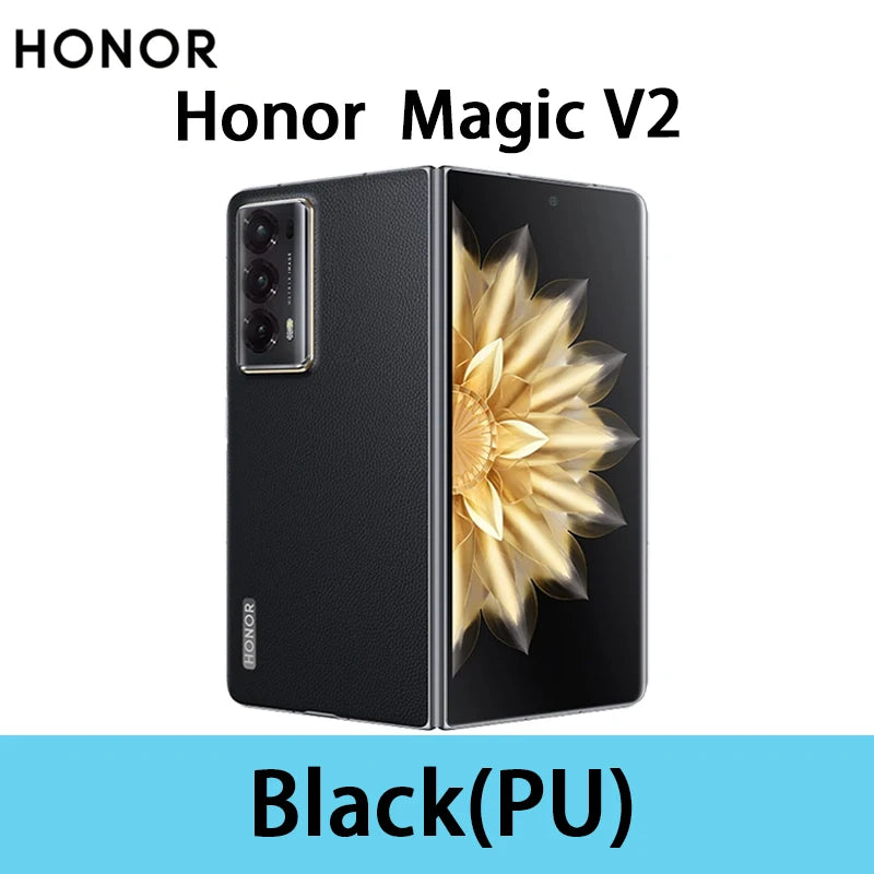 Honor Magic V2 Global Version 5g Foldable Smartphone Snapdragon 8 Gen2 Ltpo Oled Display 120Hz 50Mp Triple Cameras Android Mobile